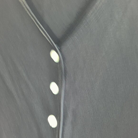 Worthington Black Cotton Blend Cardigan & Mother of Pearl Buttons, V-neck SzXL - Picture 2 of 5